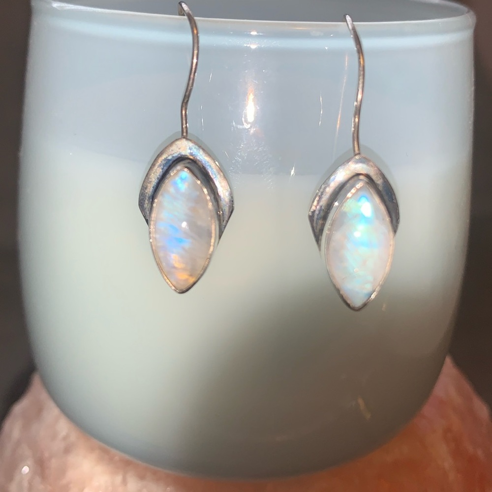 Sterling Silver Moonstone Earrings